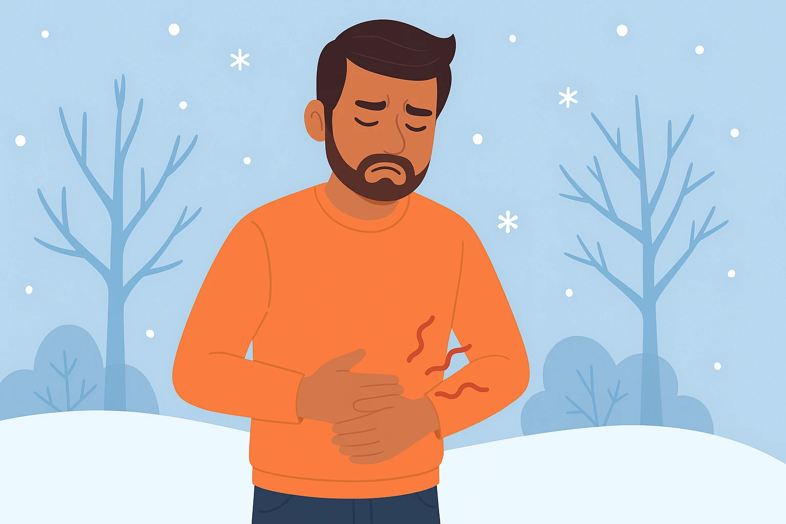 digestive pproblems in winter