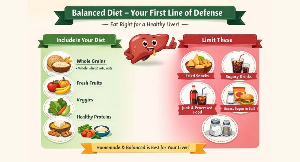 Balance diet for liver